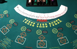 Jeux de Poker à Trois Cartes face visible