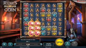 Plateau de Jeu de Machine à Sous en Ligne Runes of Odin