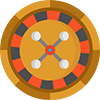 Icône de Jeux de Roulette En Couleur