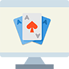 Video Poker Games Icon Full Color