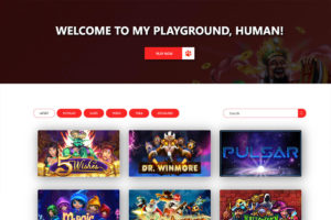 Red Dog Online Casino Games Page Screenshot
