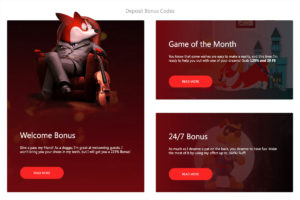 Red Dog Online Casino Promotions Screenshot