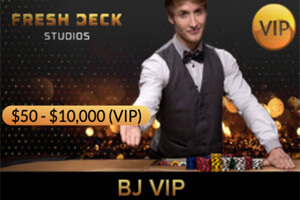 Casino en direct Blackjack VIP Fresh Deck Studios au Casino Sauvage