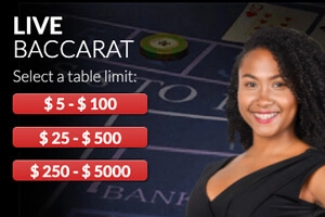 Baccarat Rouge avec Croupier en Direct