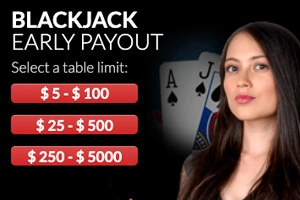 Blackjack Rouge avec Croupier en Direct Wild Casino