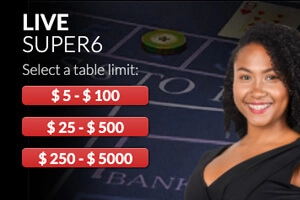 Croupier en direct Rouge Super 6