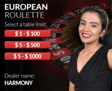 Las Atlantis Live Dealer European Roulette