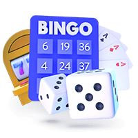 jeux de casino Machines à sous Cartes Dés et Icône de Bingo
