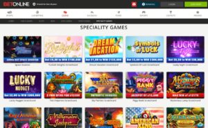 BetOnline Specialty Games Screenshot