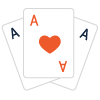 Three Ace Card Icon Big